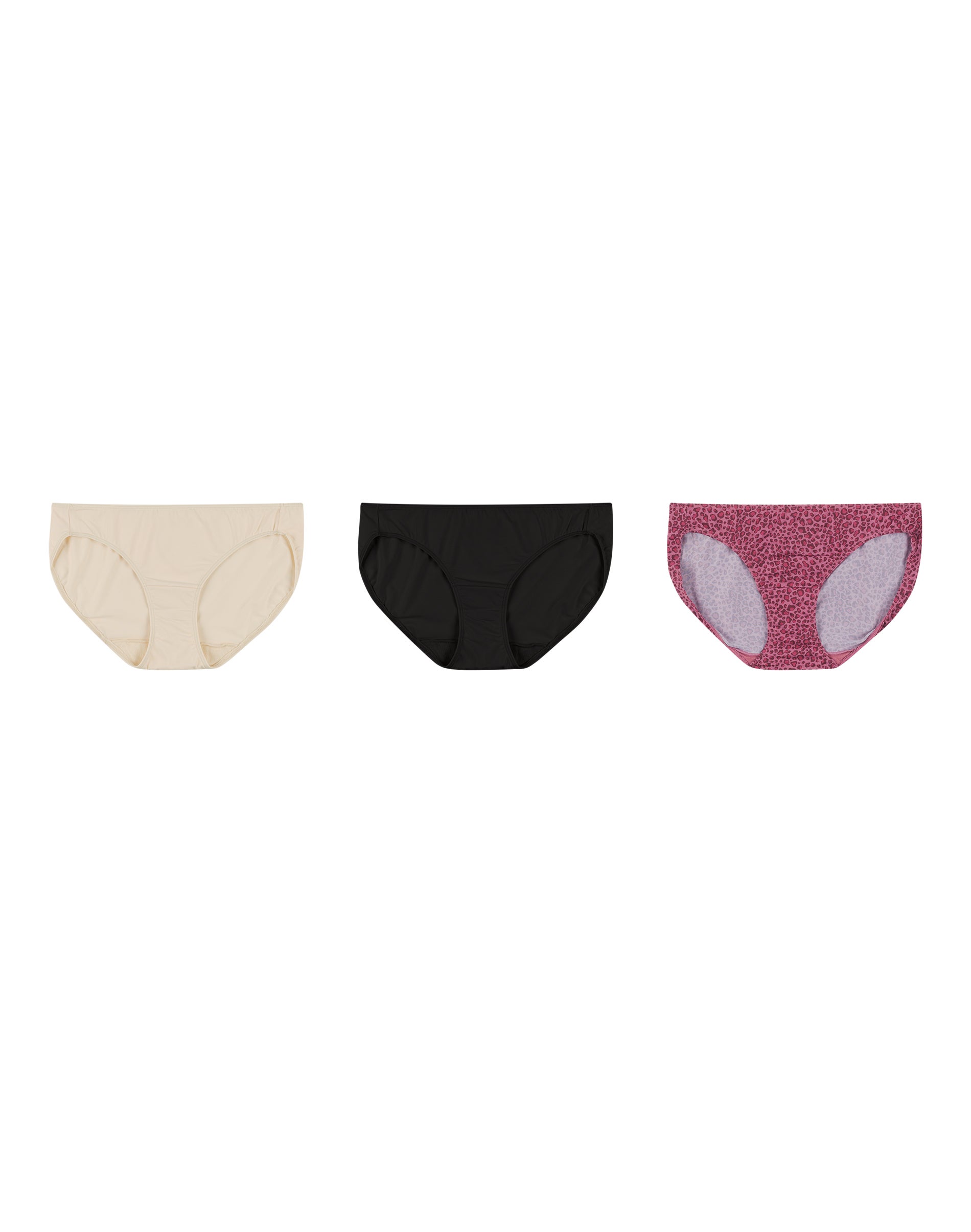 Pairs Of Hanes Bikini Underwear Womens Small Microfiber Low Rise