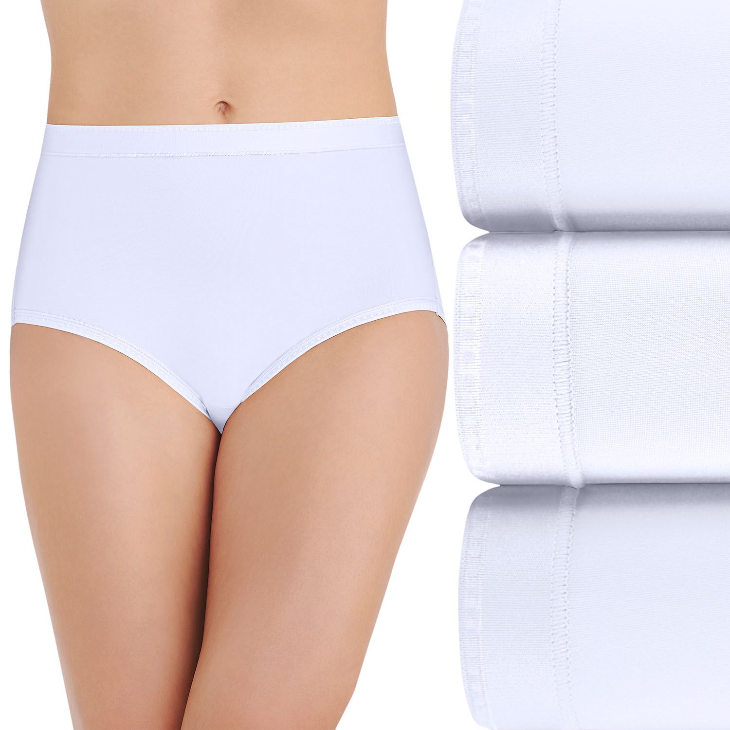 Vanity Fair Womens Comfort Where It Counts Brief Panty 3-Pack - 第 14/15 張圖片
