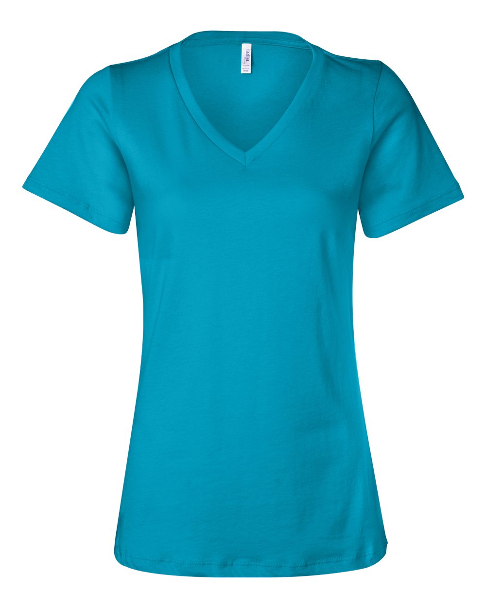 Bella Canvas Womens Relaxed Jersey Short-Sleeve V-Neck T-Shirt - Picture 38 of 38