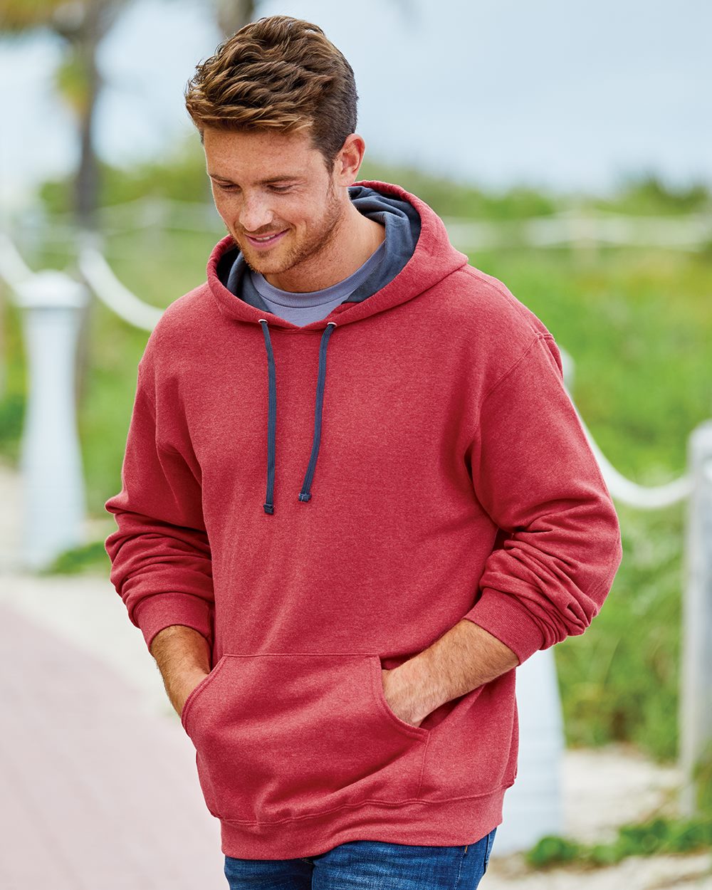Fruit of the Loom Mens Sofspun Hooded Sweatshirt SF76R FTL-SF76R.EbayUS - Picture 21 of 52
