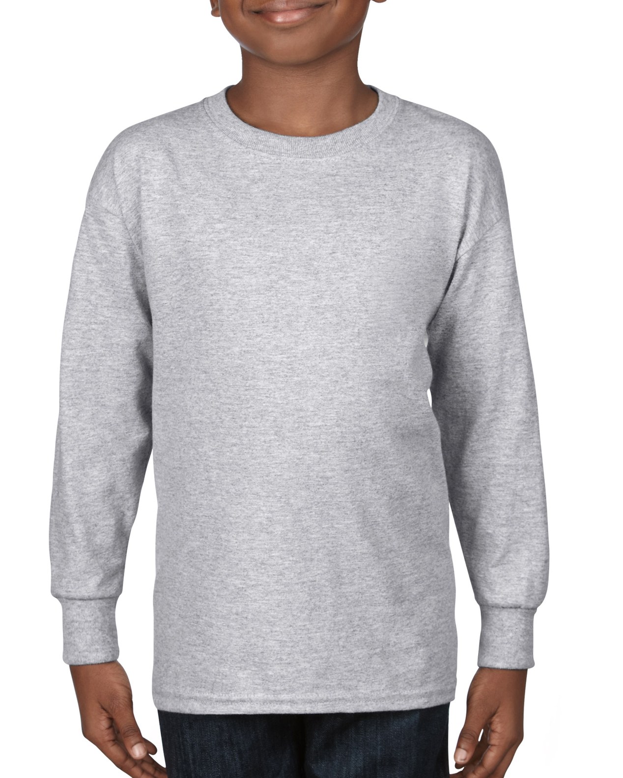 Gildan Youth Heavy Cotton�Long Sleeve T-Shirt - Picture 33 of 35