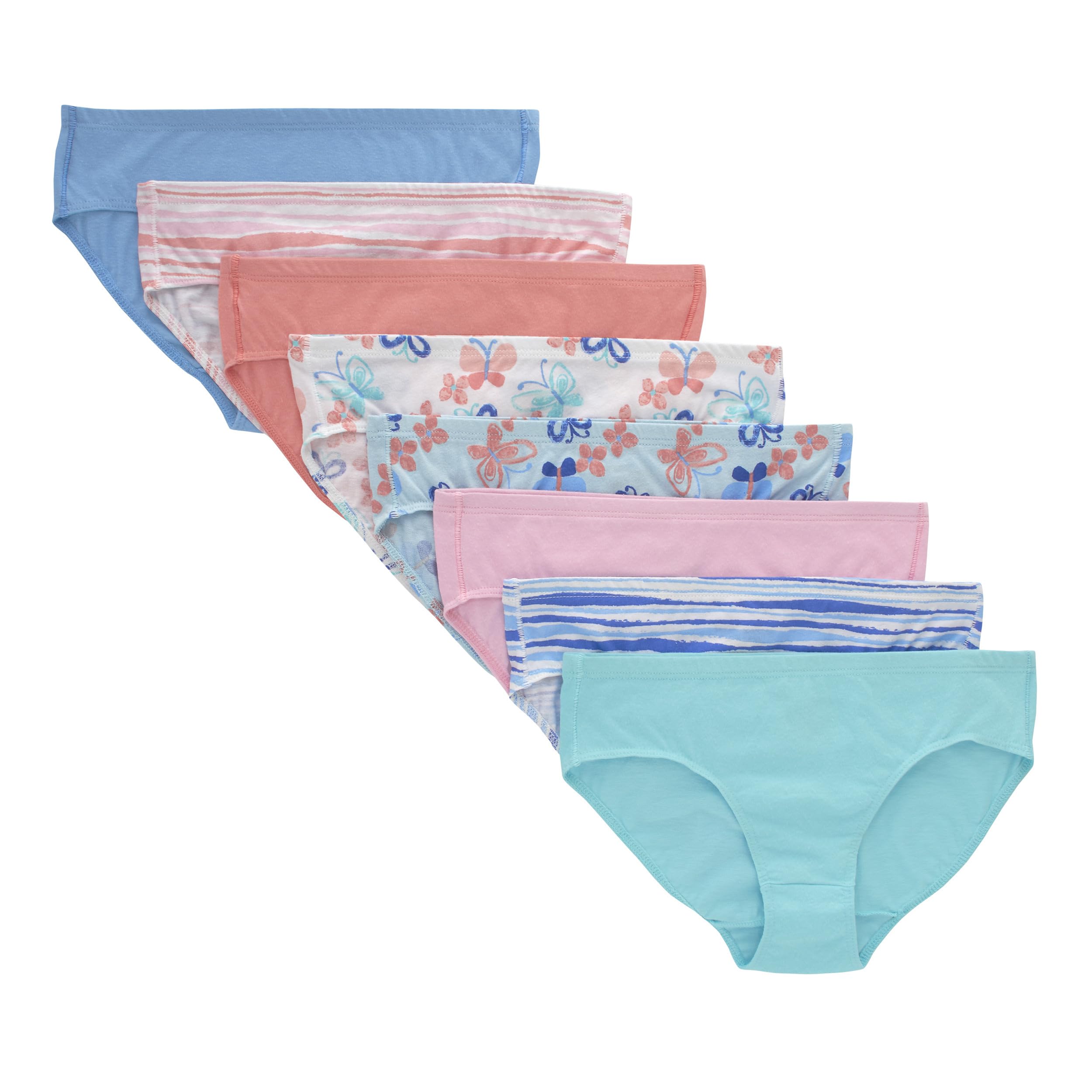 Hanes Girls Ultimate Pure Comfort Organic Cotton Hipster 8-Pack - Picture 5 of 7