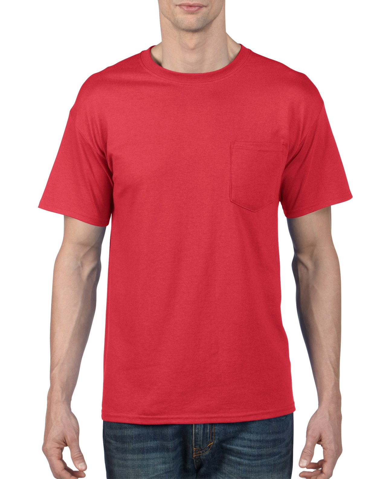 Gildan Mens DryBlend T-Shirt with Pocket - Picture 17 of 37