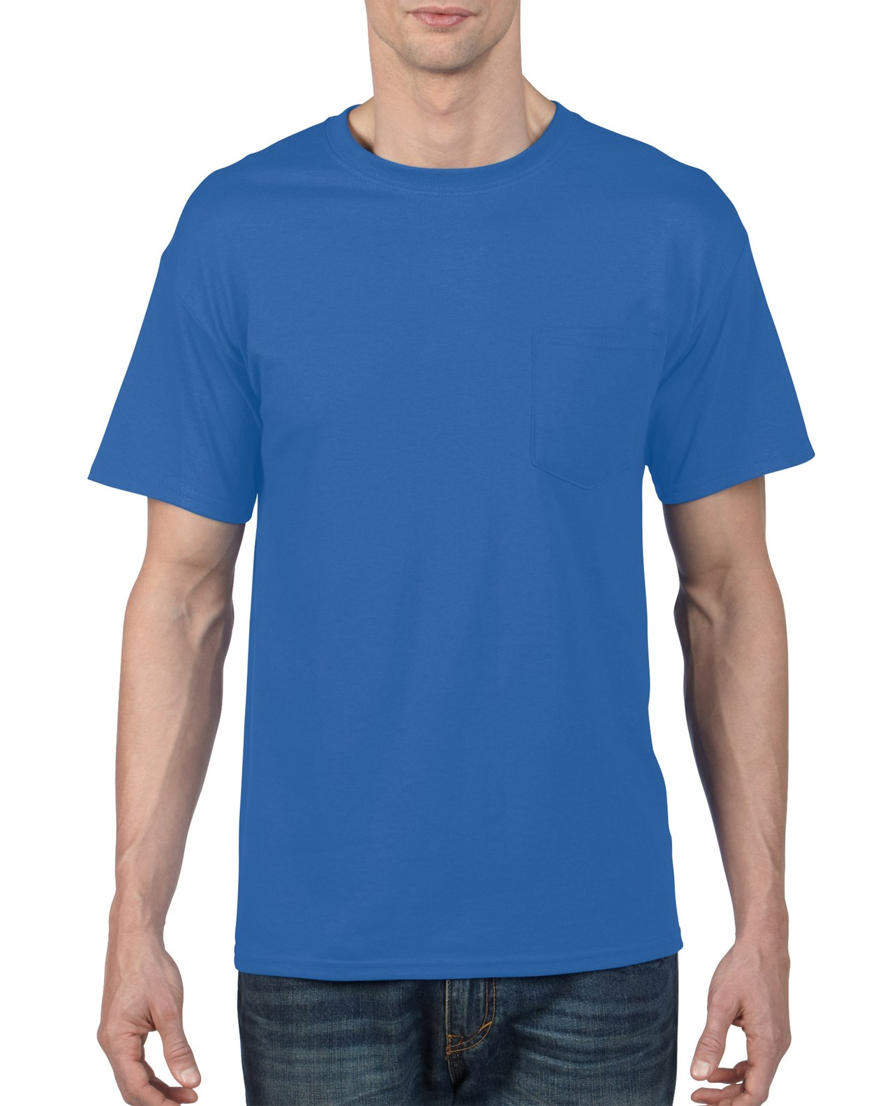 Gildan Mens DryBlend T-Shirt with Pocket - Picture 20 of 37