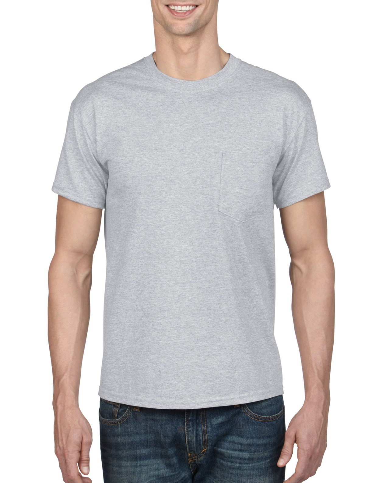 Gildan Mens DryBlend T-Shirt with Pocket - Picture 26 of 37