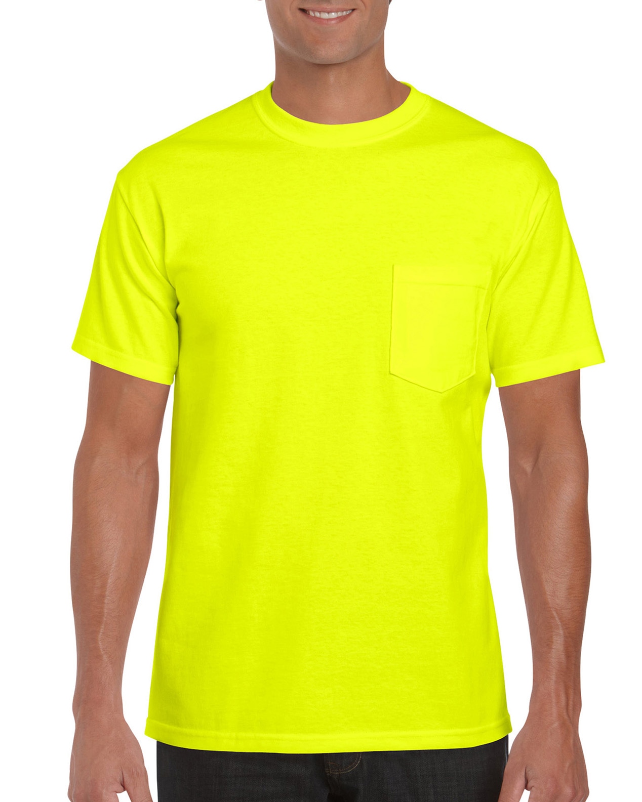 Gildan Mens DryBlend T-Shirt with Pocket - Picture 32 of 37