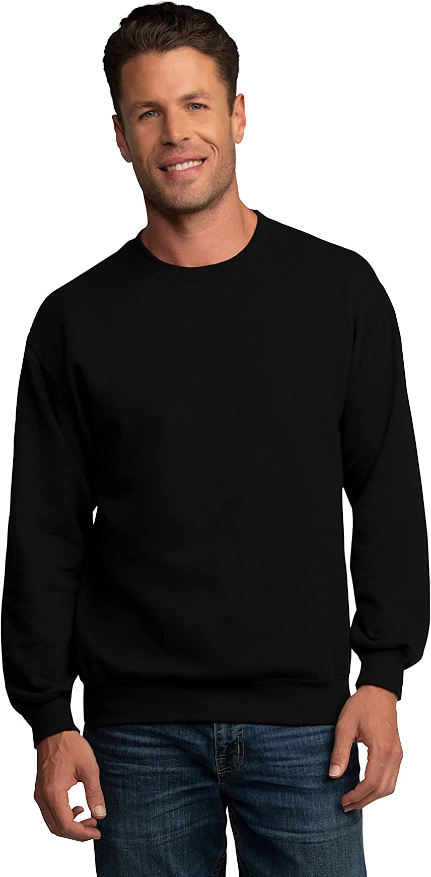Fruit Of The Loom Mens Eversoft Fleece Extended Sizes Crewneck Sweatshirts - Picture 8 of 19
