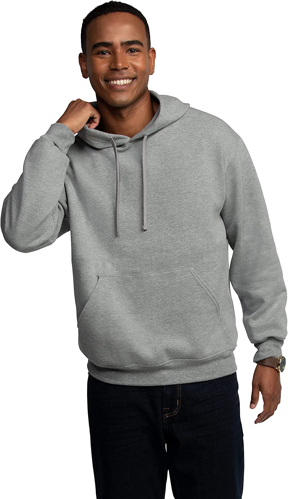 Fruit Of The Loom Mens Eversoft Fleece Pullover Hoodie - Picture 12 of 13