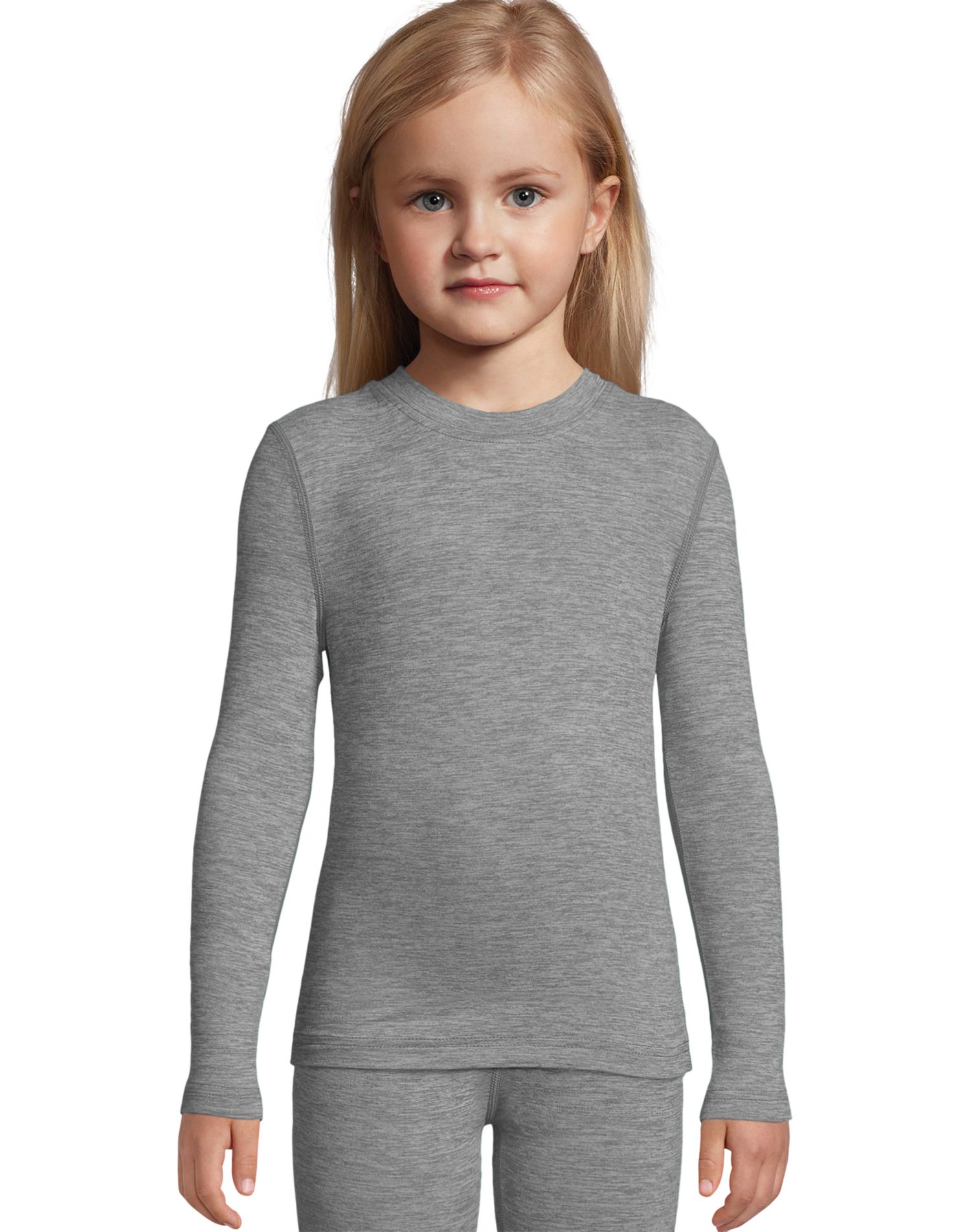 Hanes Girls Space Dye Crewneck - Picture 5 of 10
