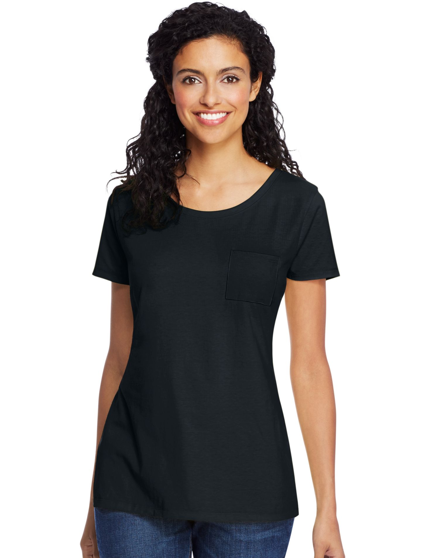 Hanes Womens Lightweight Short Sleeve 