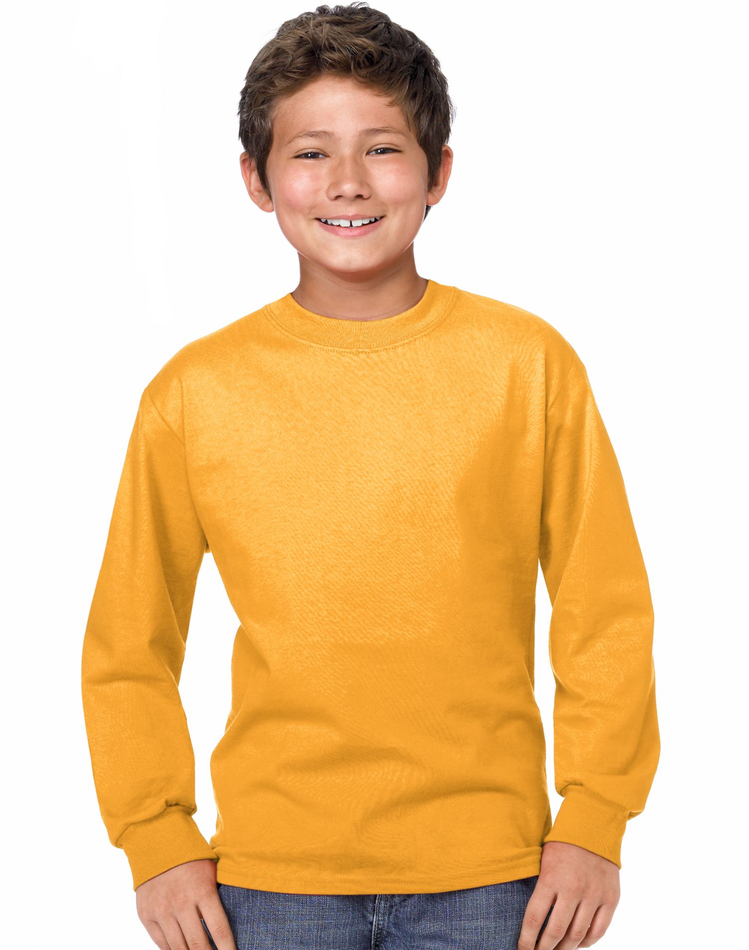 Hanes Youth TAGLESS Long-Sleeve T-Shirt - Picture 17 of 37