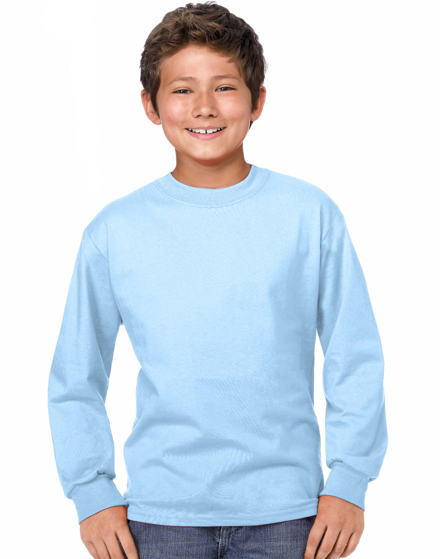 Hanes Youth TAGLESS Long-Sleeve T-Shirt - Picture 20 of 37