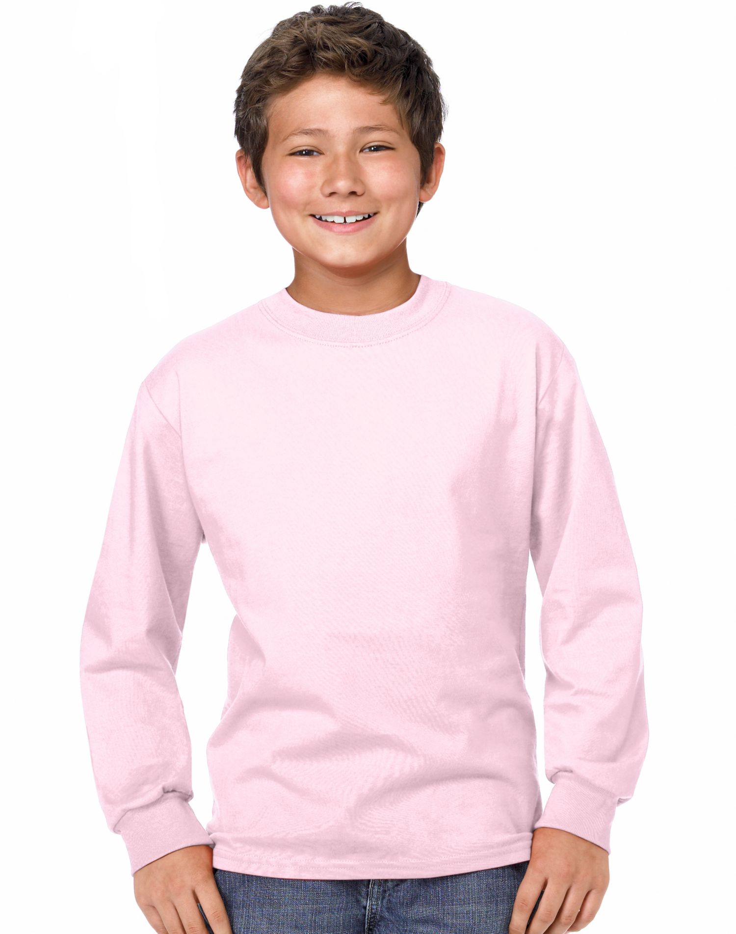 Hanes Youth TAGLESS Long-Sleeve T-Shirt - Picture 32 of 37