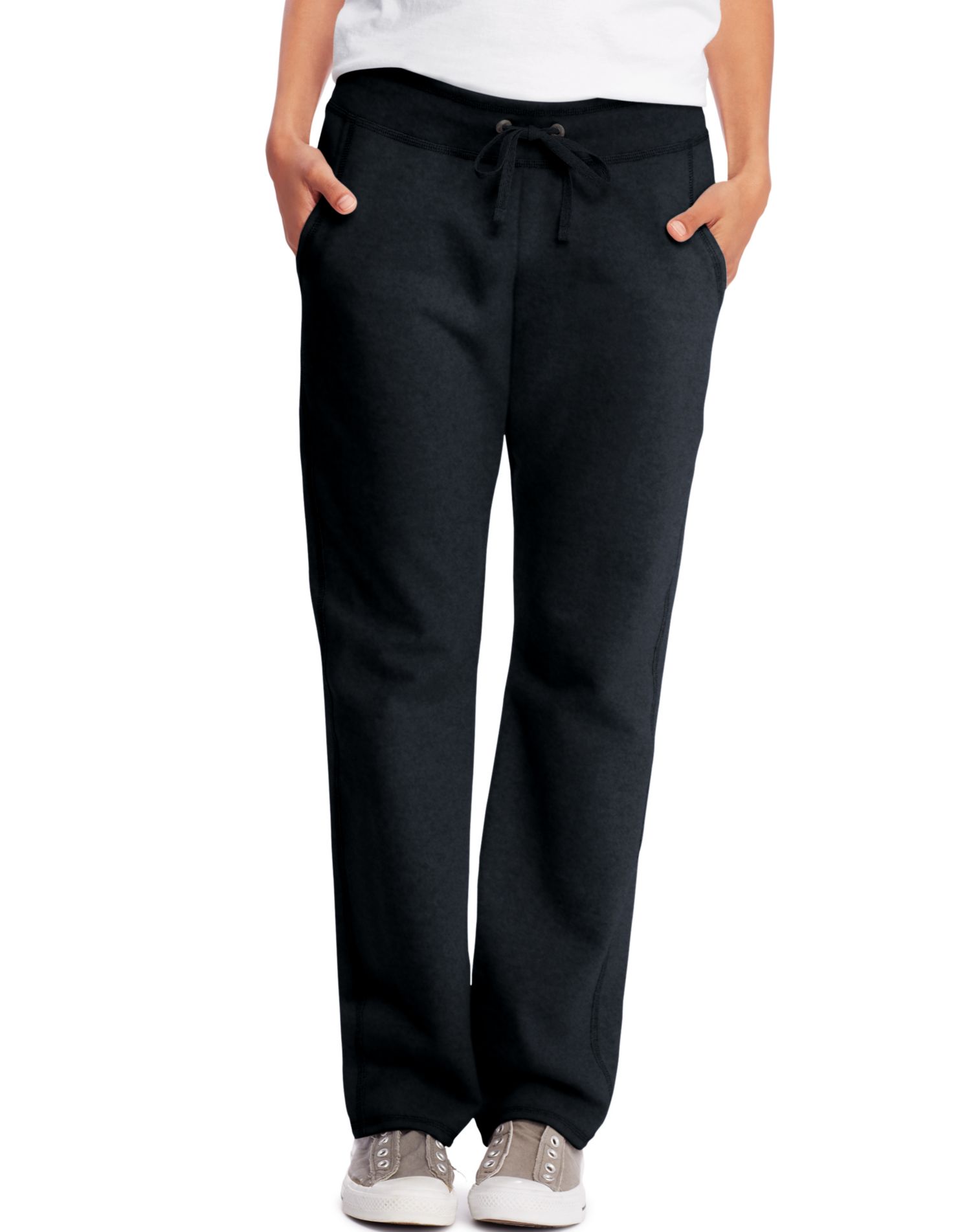 Hanes Womens French Terry Pocket Pant - Picture 2 of 9