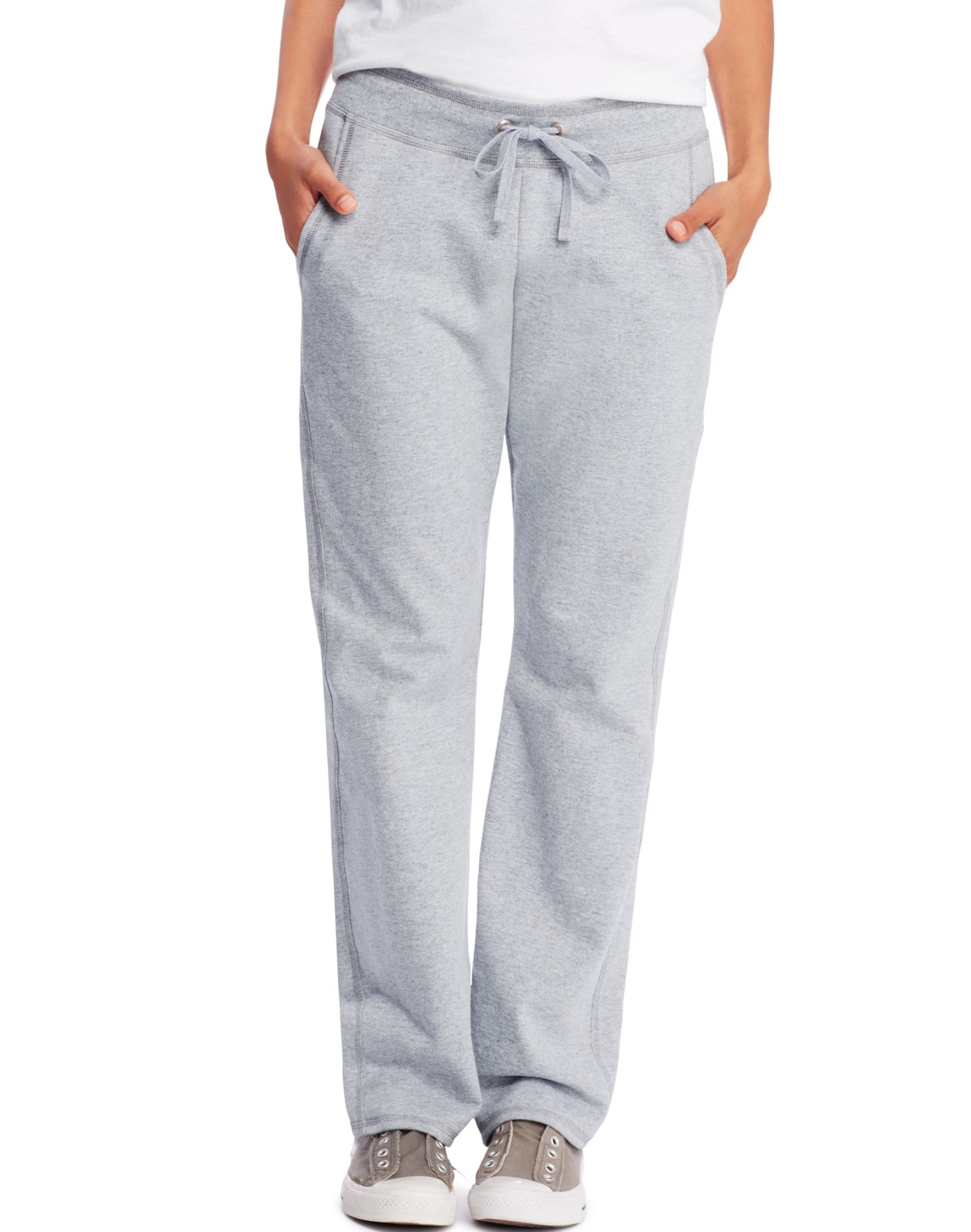 Hanes Womens French Terry Pocket Pant - Picture 6 of 9
