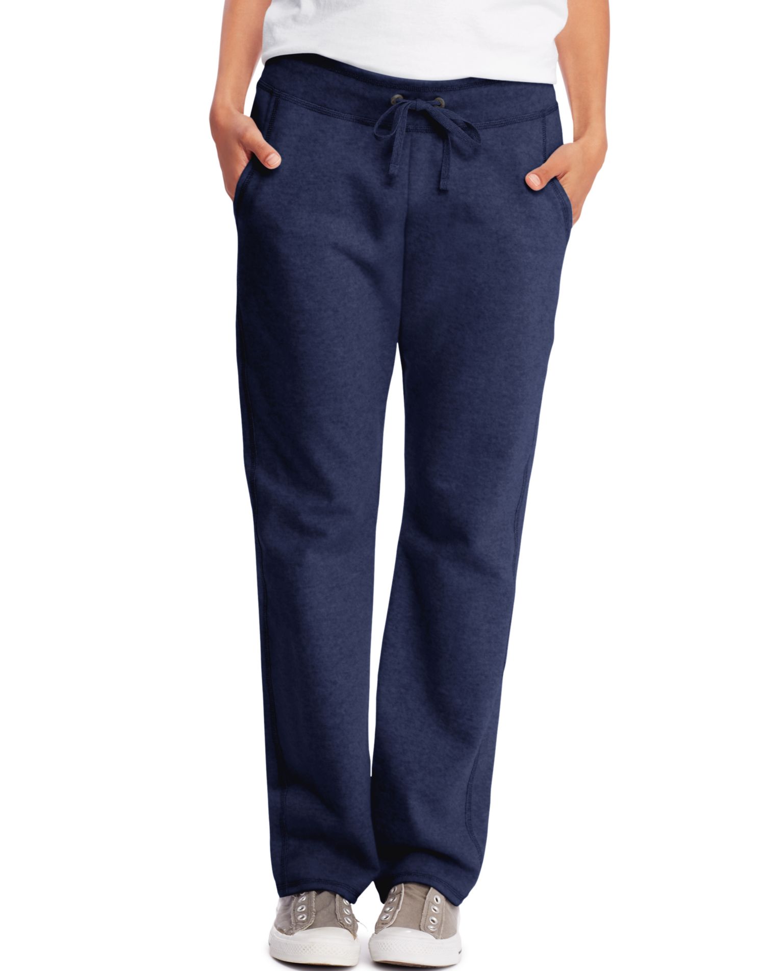 Hanes Womens French Terry Pocket Pant - Picture 8 of 9