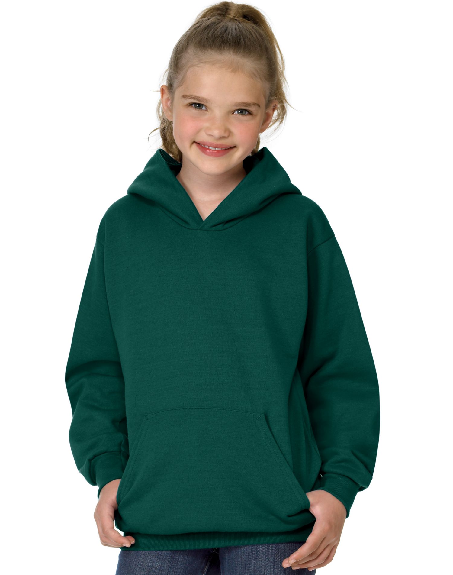 Hanes Youth ComfortBlend EcoSmart Pullover Hoodie - Picture 2 of 2