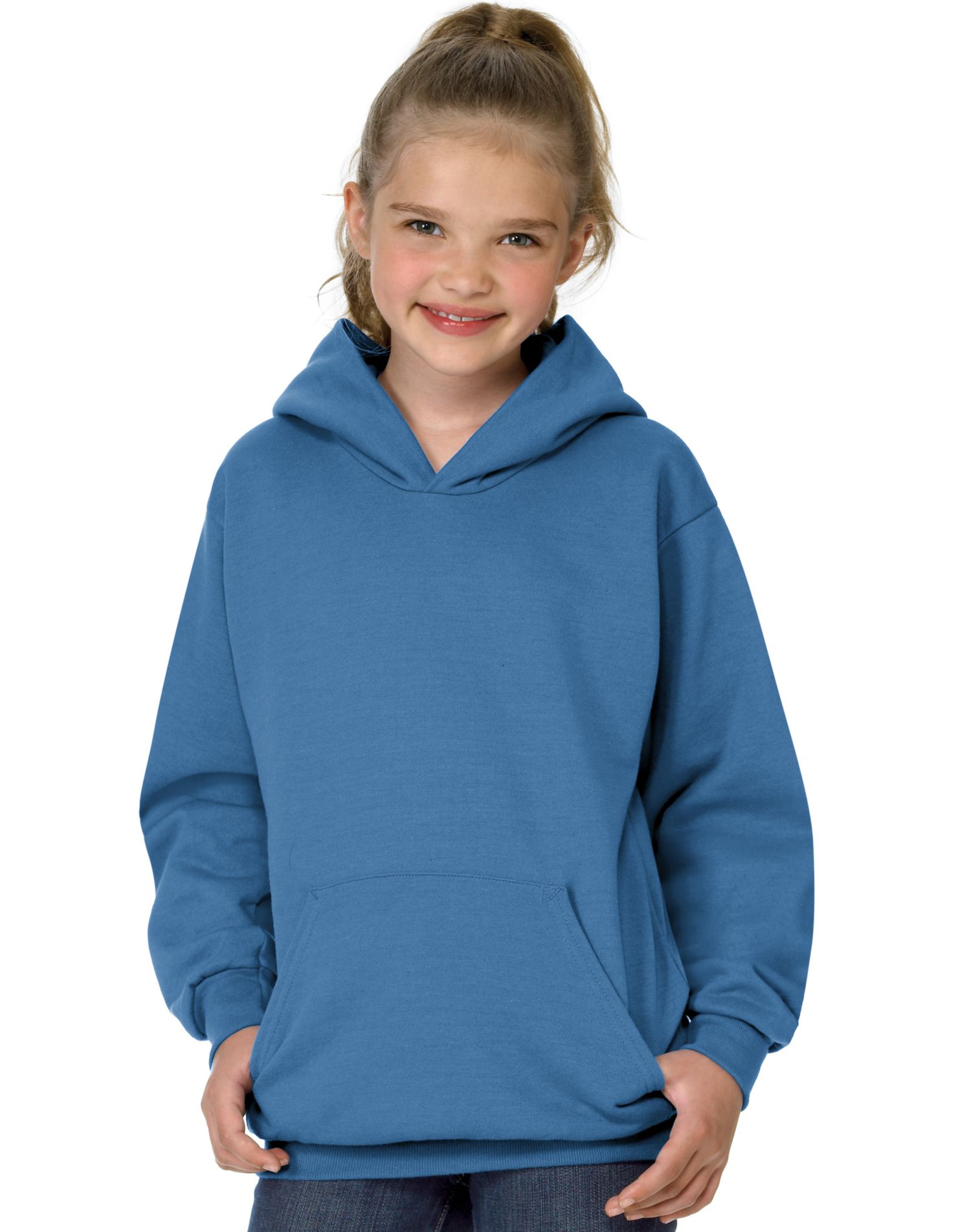 Hanes Youth ComfortBlend EcoSmart Pullover Hoodie - Picture 4 of 33