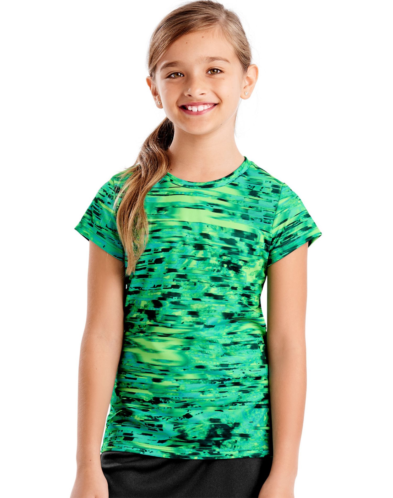 Hanes Girls Sport Speed Dash Performance Tee - Picture 8 of 16
