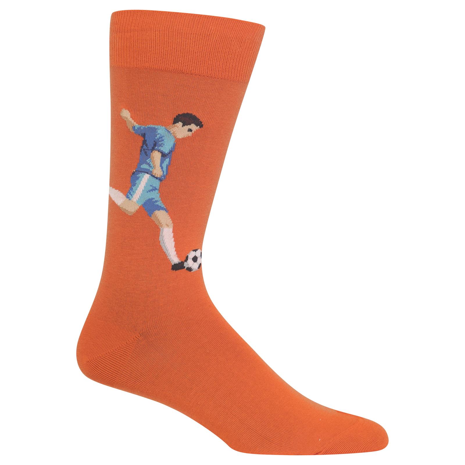 Hot Sox Mens Soccer Player Crew Socks - Picture 2 of 2
