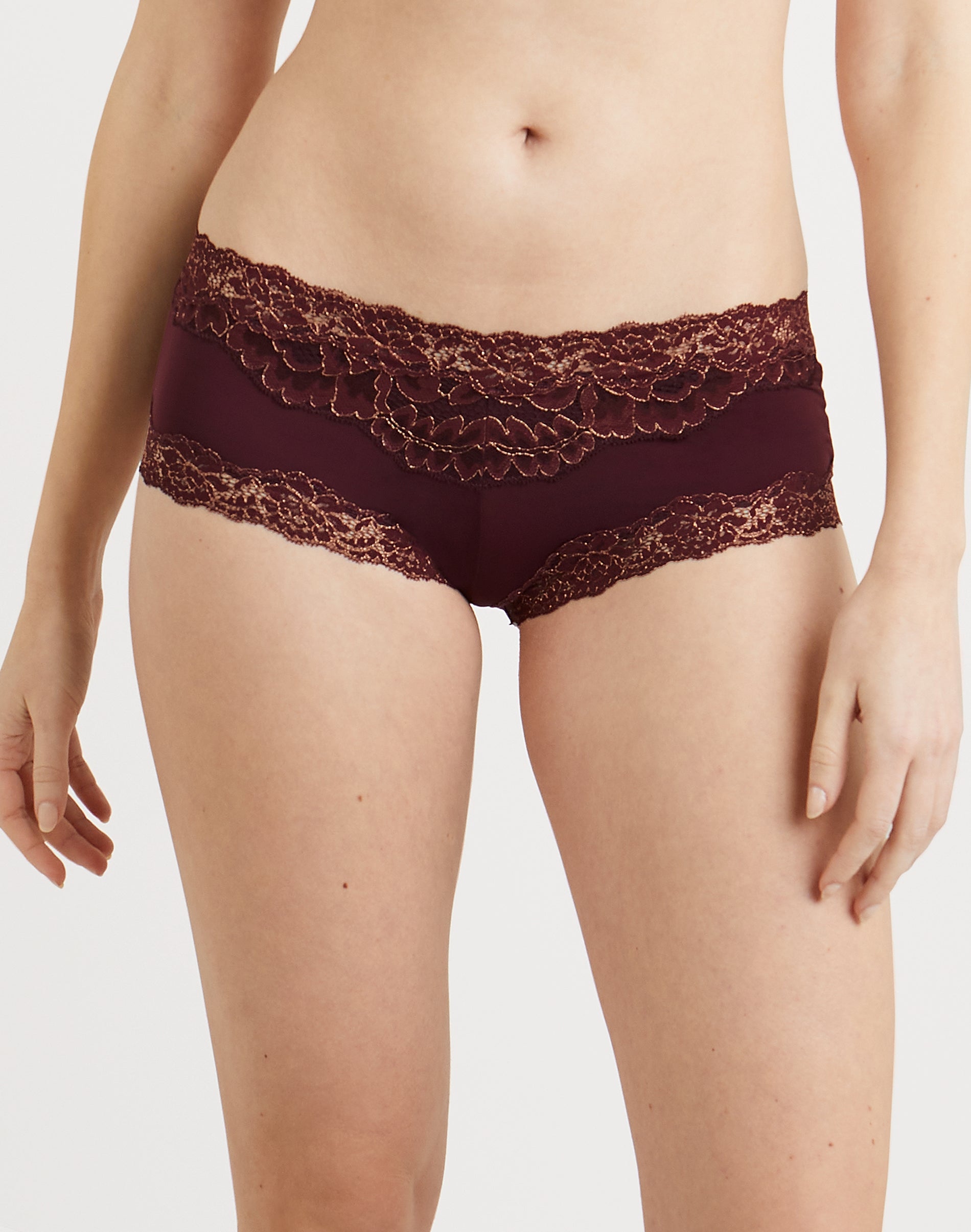 Maidenform Womens Cheeky Scalloped Lace Hipster - Picture 173 of 181
