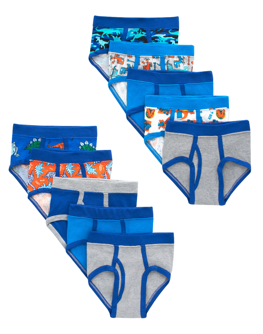 Hanes Toddler Boys Tagless Briefs 10-Pack - Picture 2 of 4