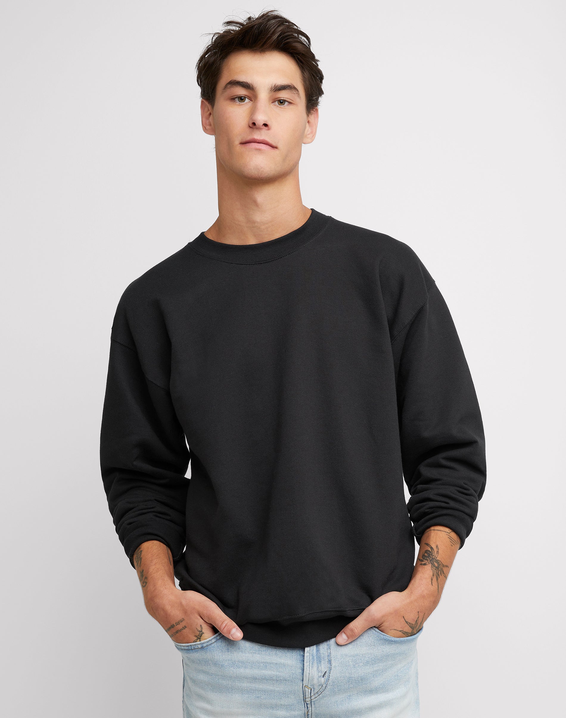 Hanes Mens Ultimate Heavyweight Cotton Fleece Crewneck Sweatshirt - Picture 11 of 31