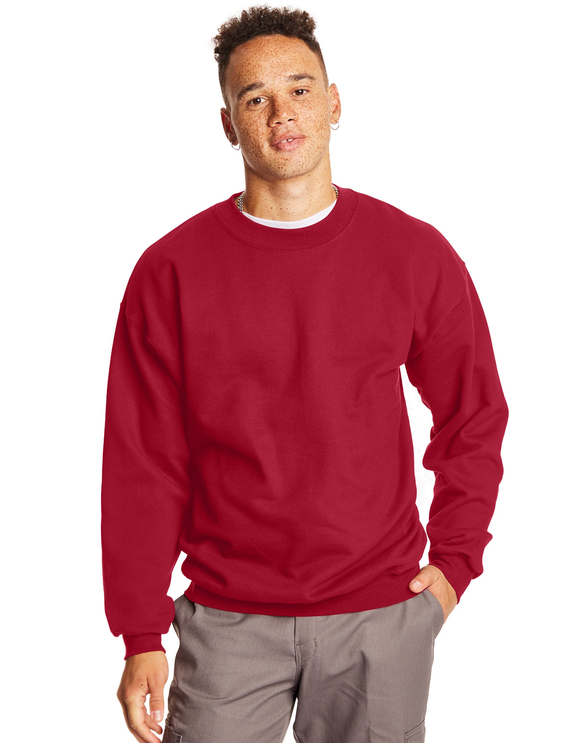 Hanes Mens Ultimate Heavyweight Cotton Fleece Crewneck Sweatshirt - Picture 17 of 31