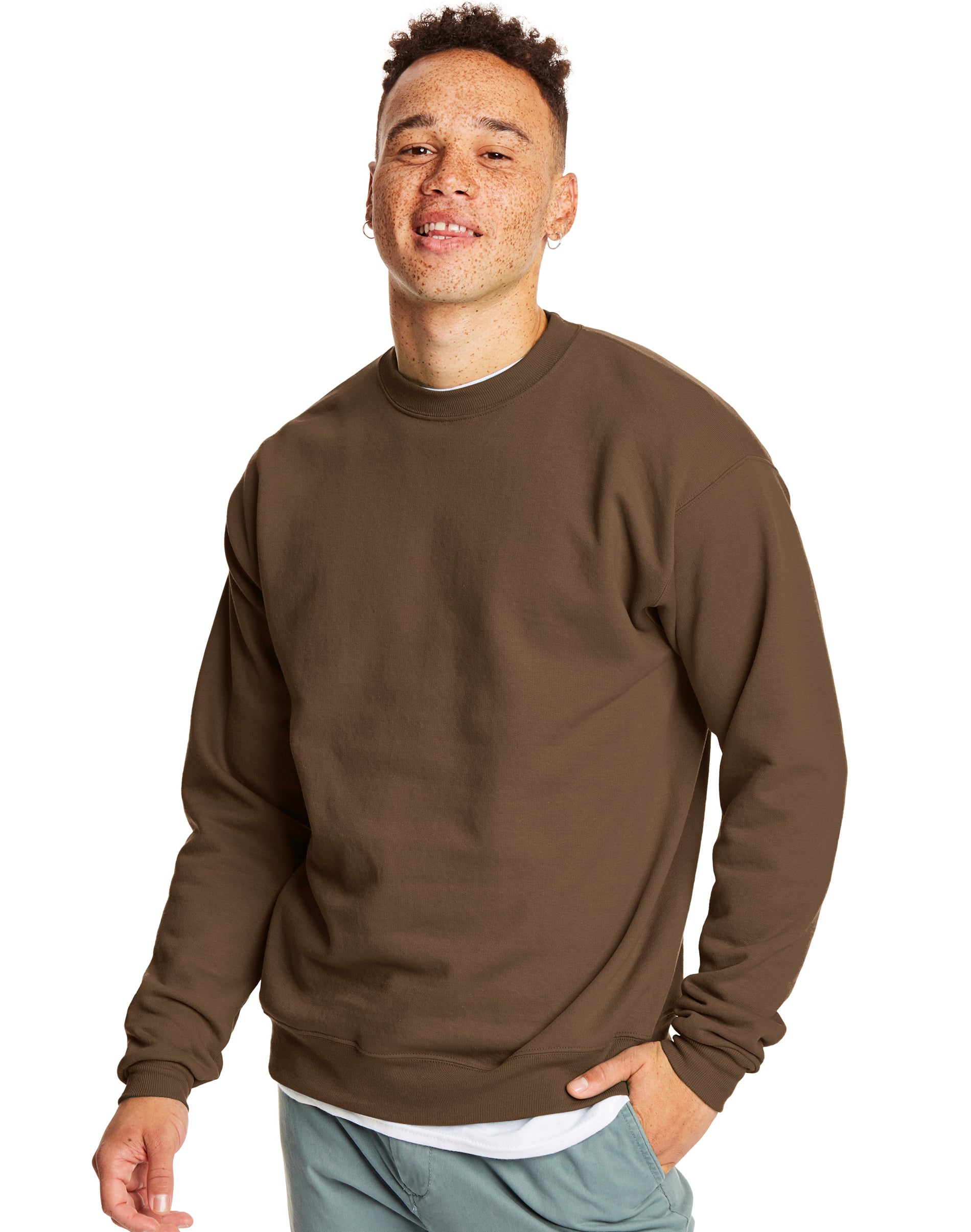 Hanes Herren EcoSmart Fleece Sweatshirt mit Rundhalsausschnitt - Bild 23 von 70