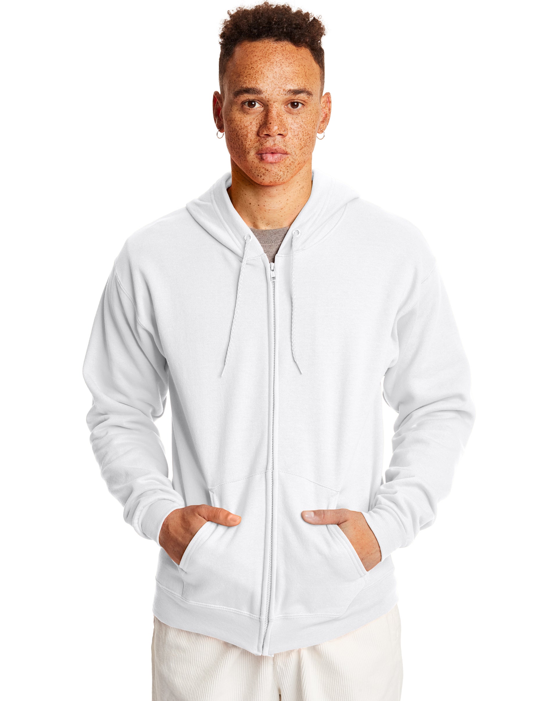 ComfortBlend Fleece Hoodie Hanes Men's EcoSmart Full Zip Hooded Sweatshirt Hanes Usa