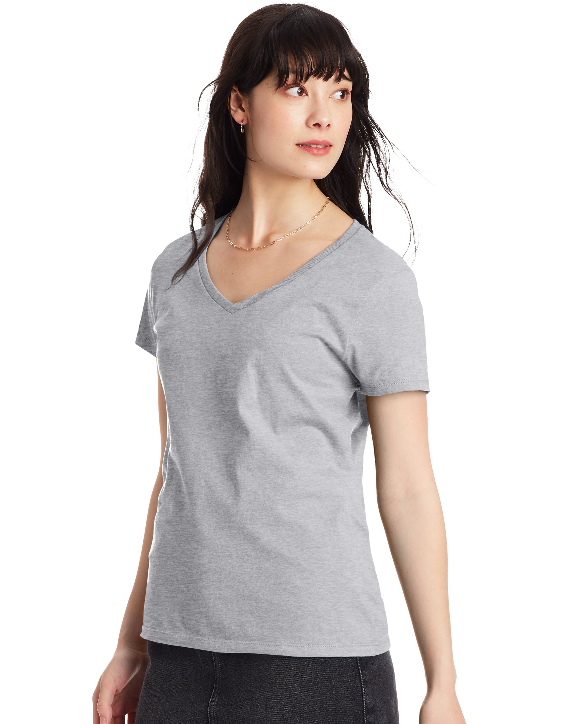 Hanes Womens Perfect-T Cotton T-Shirt - Picture 32 of 34