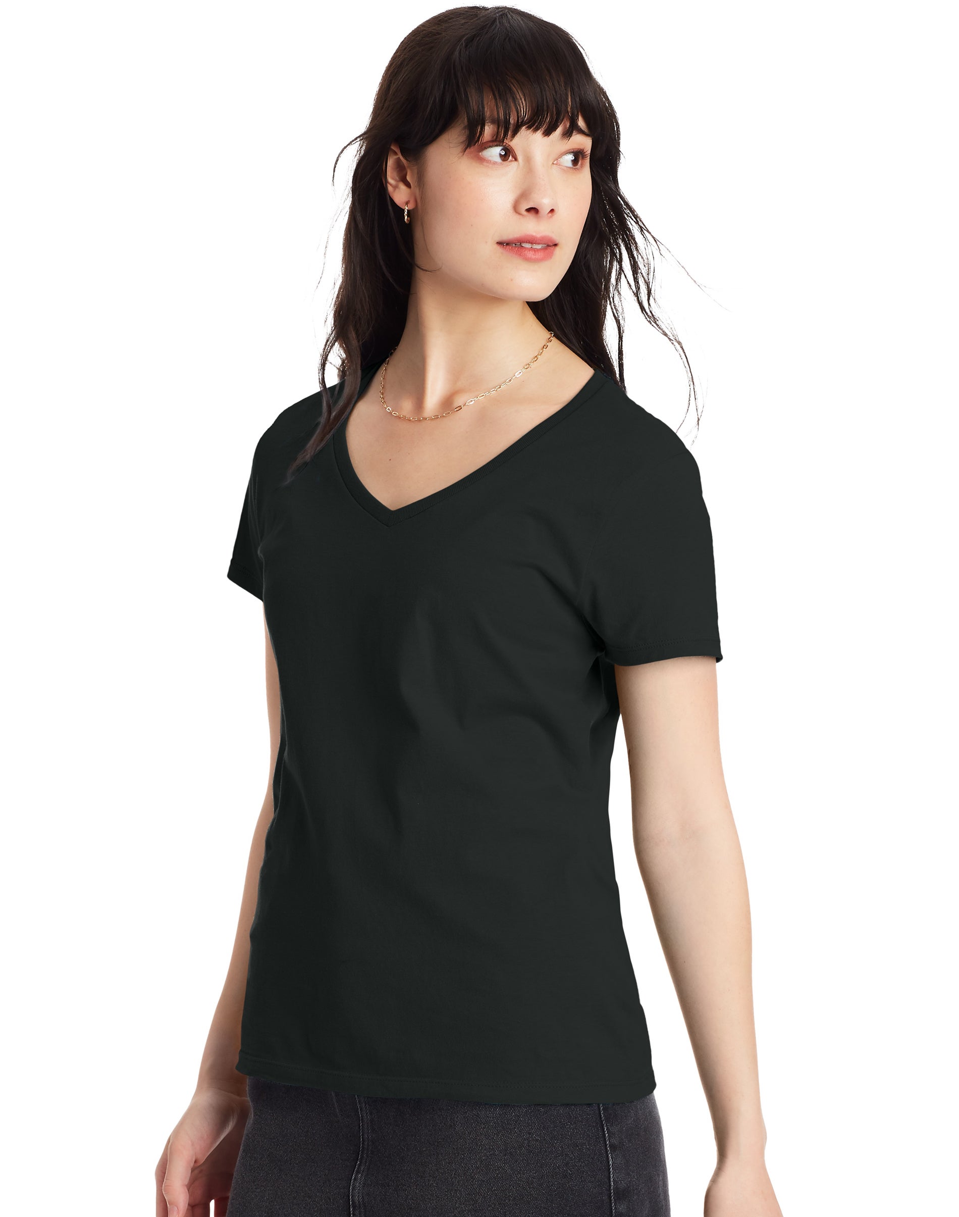 Hanes Womens Perfect-T Cotton T-Shirt - Picture 14 of 34