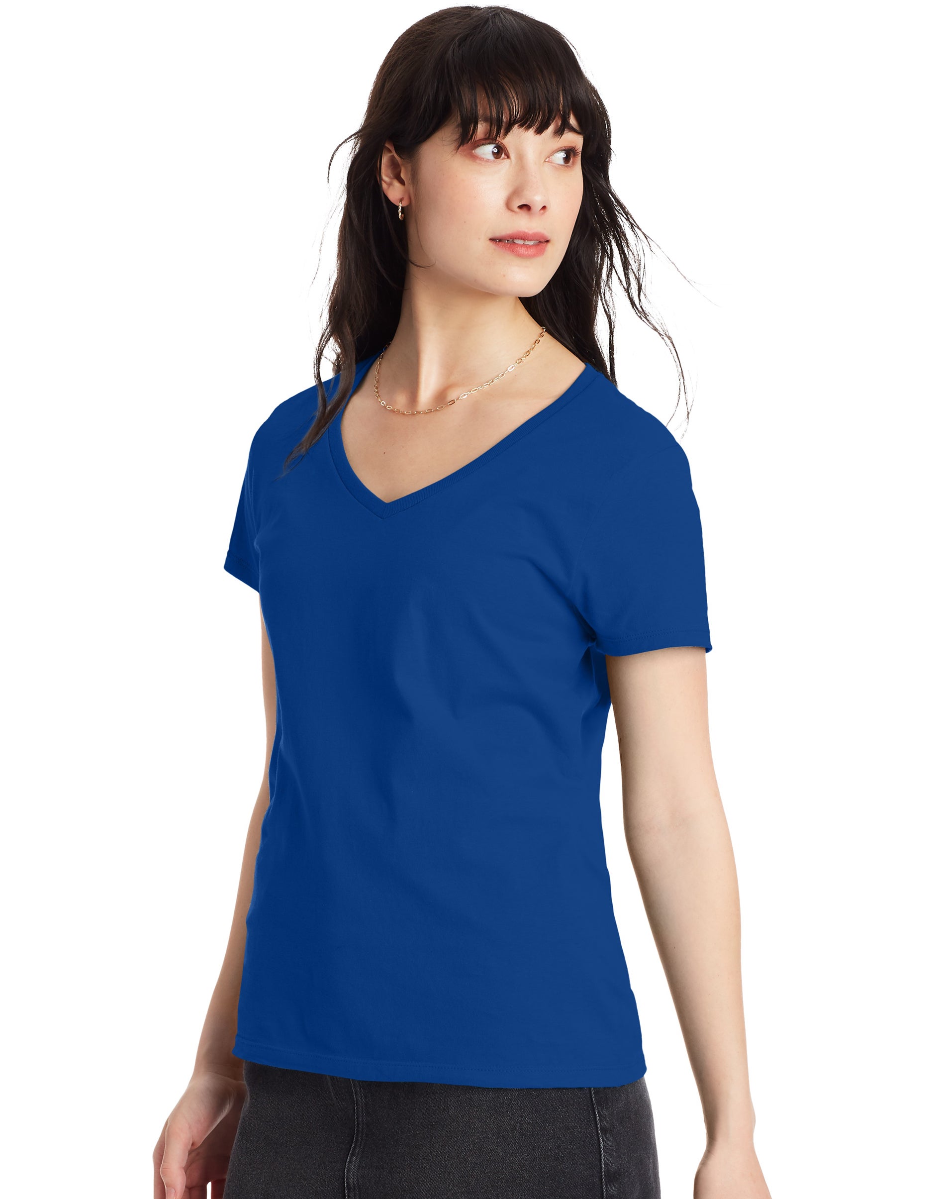 Hanes Womens Perfect-T Cotton T-Shirt - Picture 20 of 34