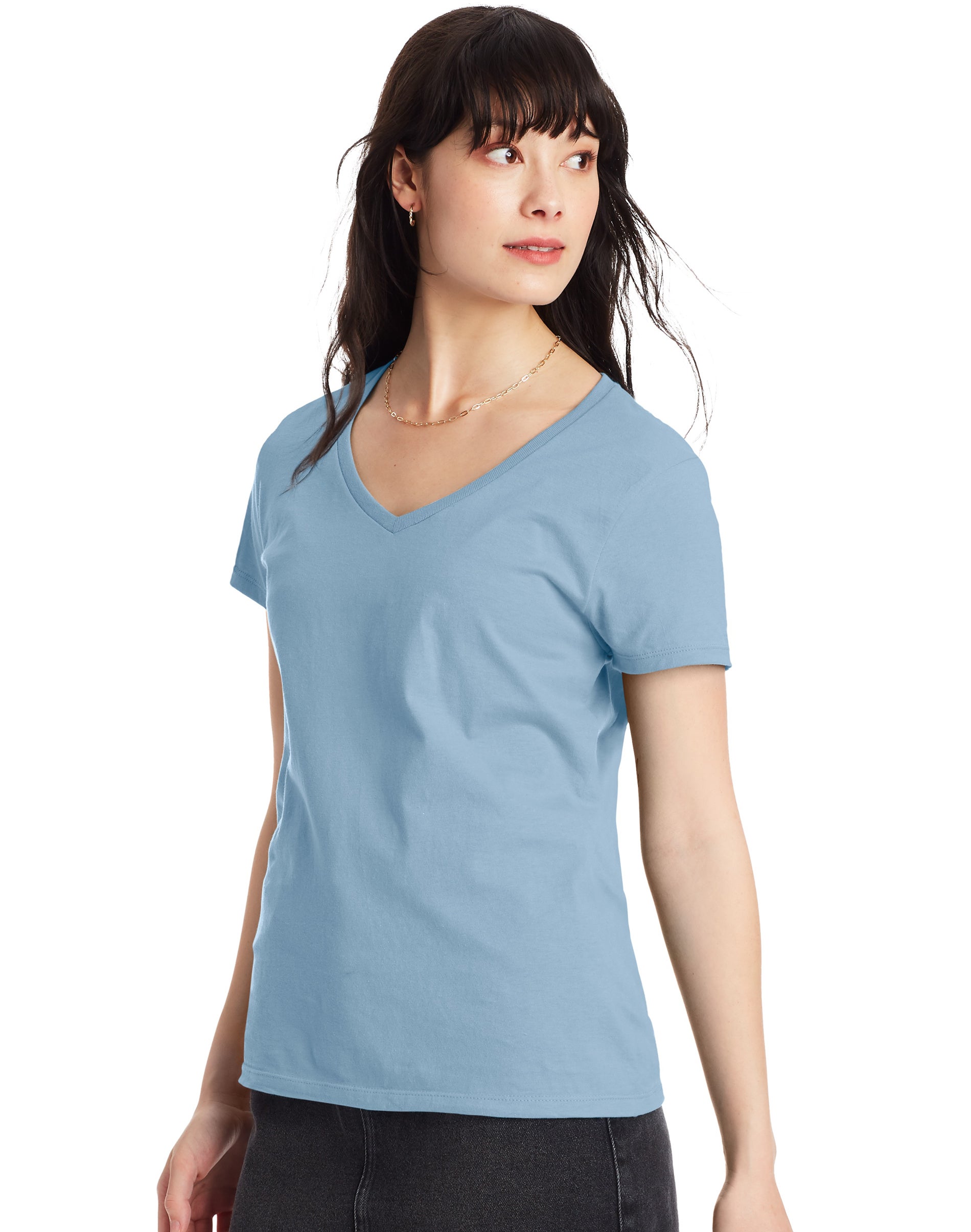 Hanes Womens Perfect-T Cotton T-Shirt - Picture 23 of 34