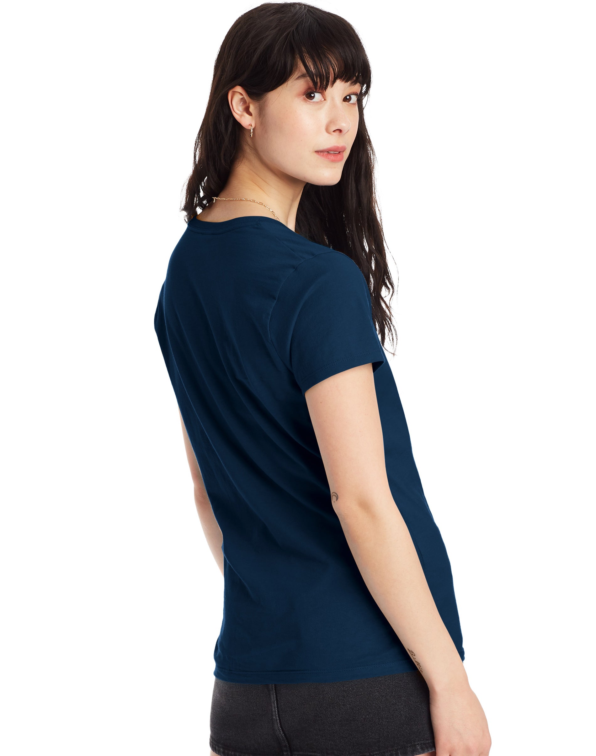 Hanes Womens Perfect-T Cotton T-Shirt - Picture 4 of 34