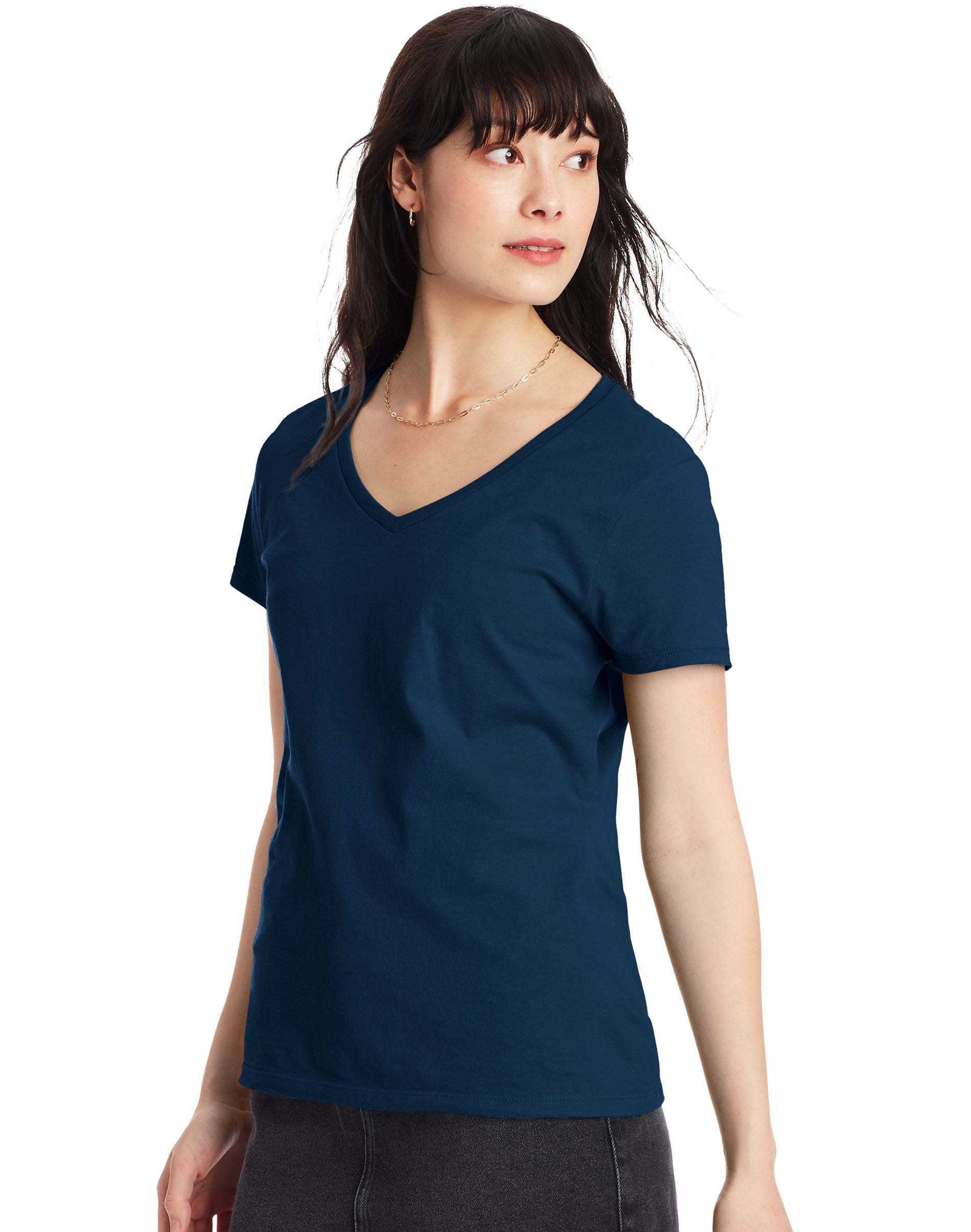 Hanes Womens Perfect-T Cotton T-Shirt - Picture 26 of 34