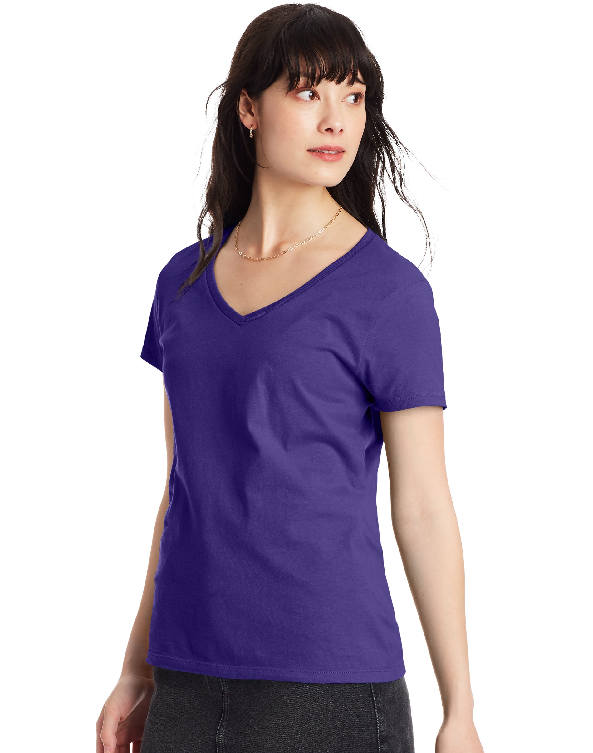 Hanes Womens Perfect-T Cotton T-Shirt - Picture 5 of 34