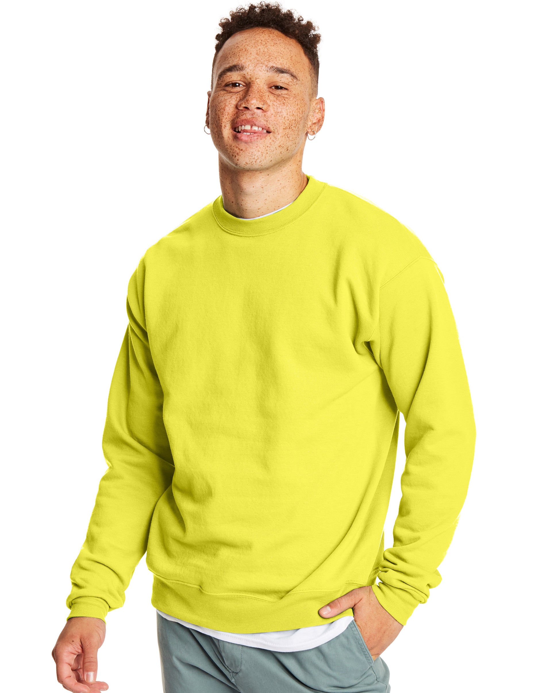 Hanes Herren EcoSmart Fleece Sweatshirt mit Rundhalsausschnitt - Bild 59 von 70