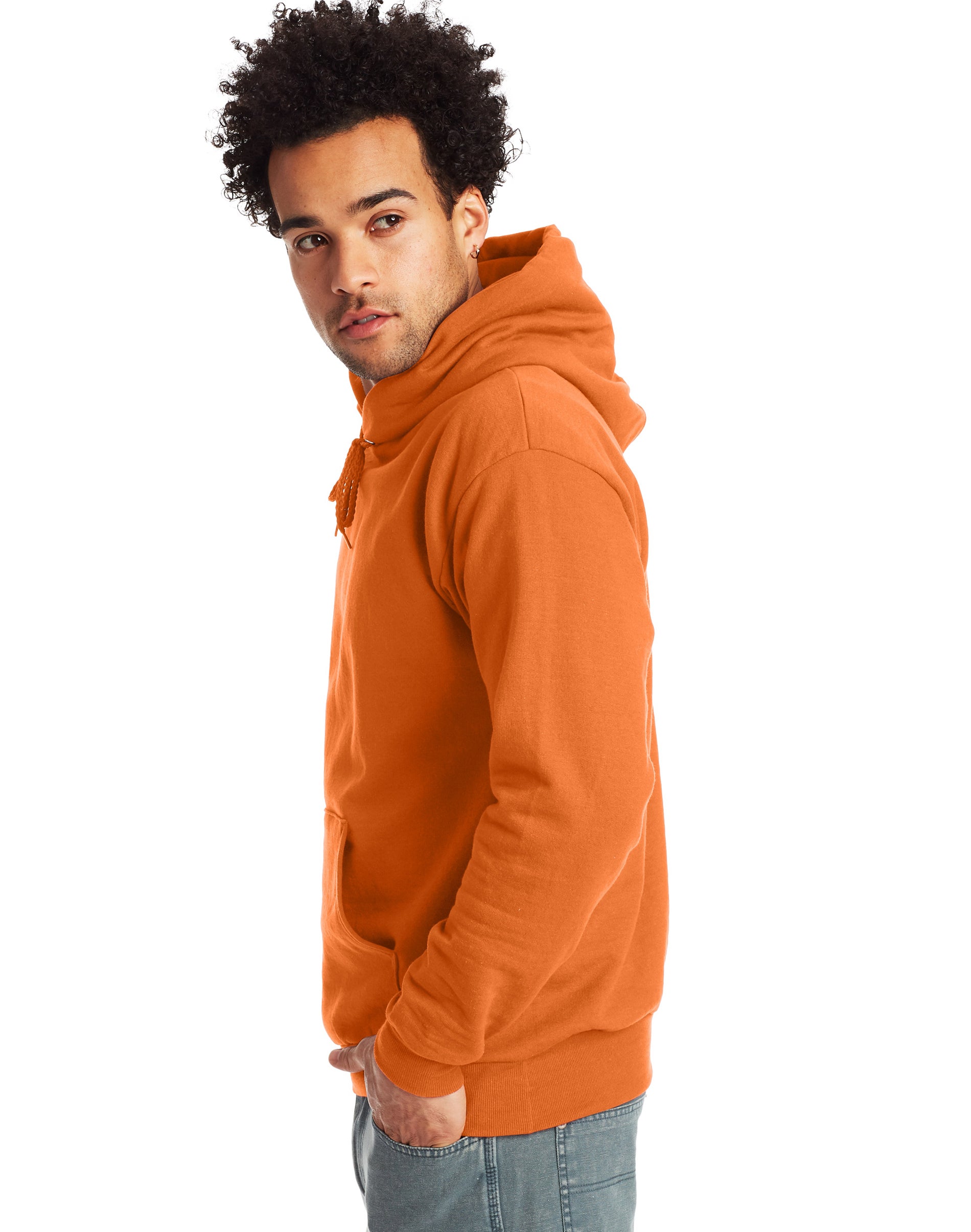 Hanes Mens EcoSmart Fleece Hoodie OP1701632 - Picture 3 of 7