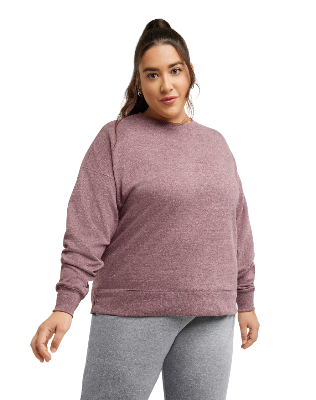 Sudadera Hanes Originals para mujer de felpa francesa tallas grandes - Imagen 8 de 10