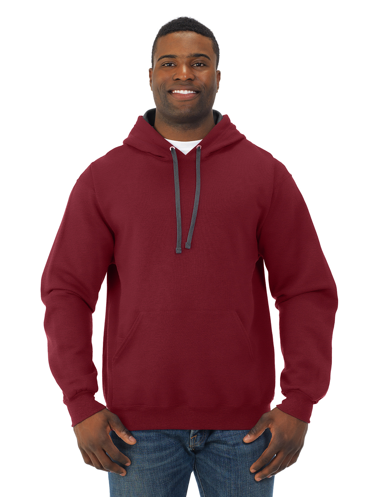 Fruit of the Loom Mens Sofspun Hooded Sweatshirt SF76R FTL-SF76R.EbayUS - Picture 11 of 52