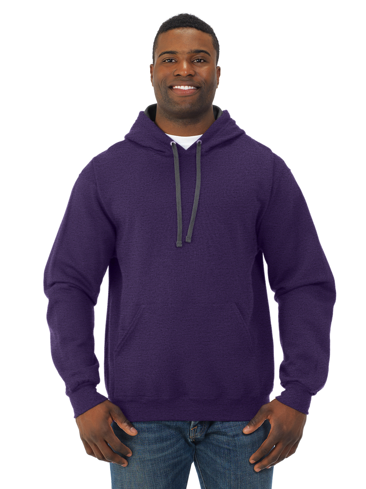 Fruit of the Loom Mens Sofspun Hooded Sweatshirt SF76R FTL-SF76R.EbayUS - Picture 32 of 52
