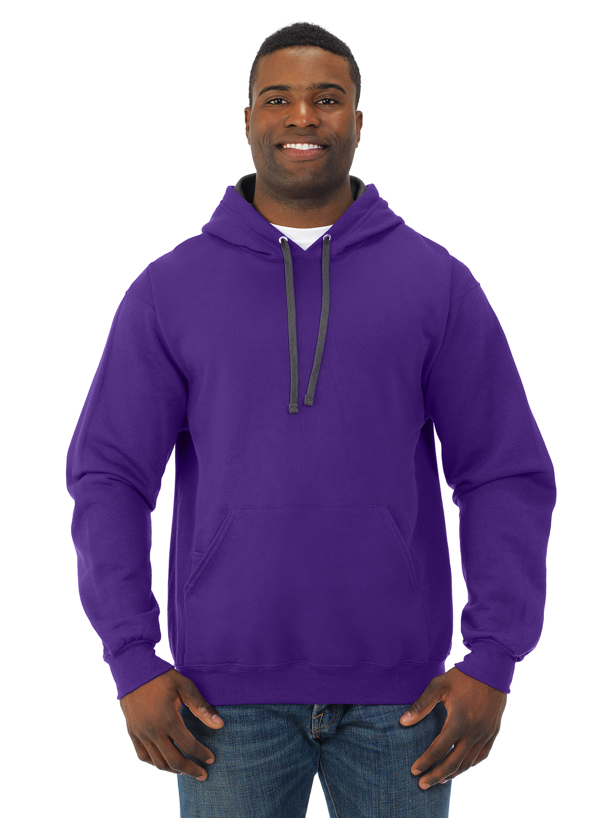 Fruit of the Loom Mens Sofspun Hooded Sweatshirt SF76R FTL-SF76R.EbayUS - Picture 41 of 52