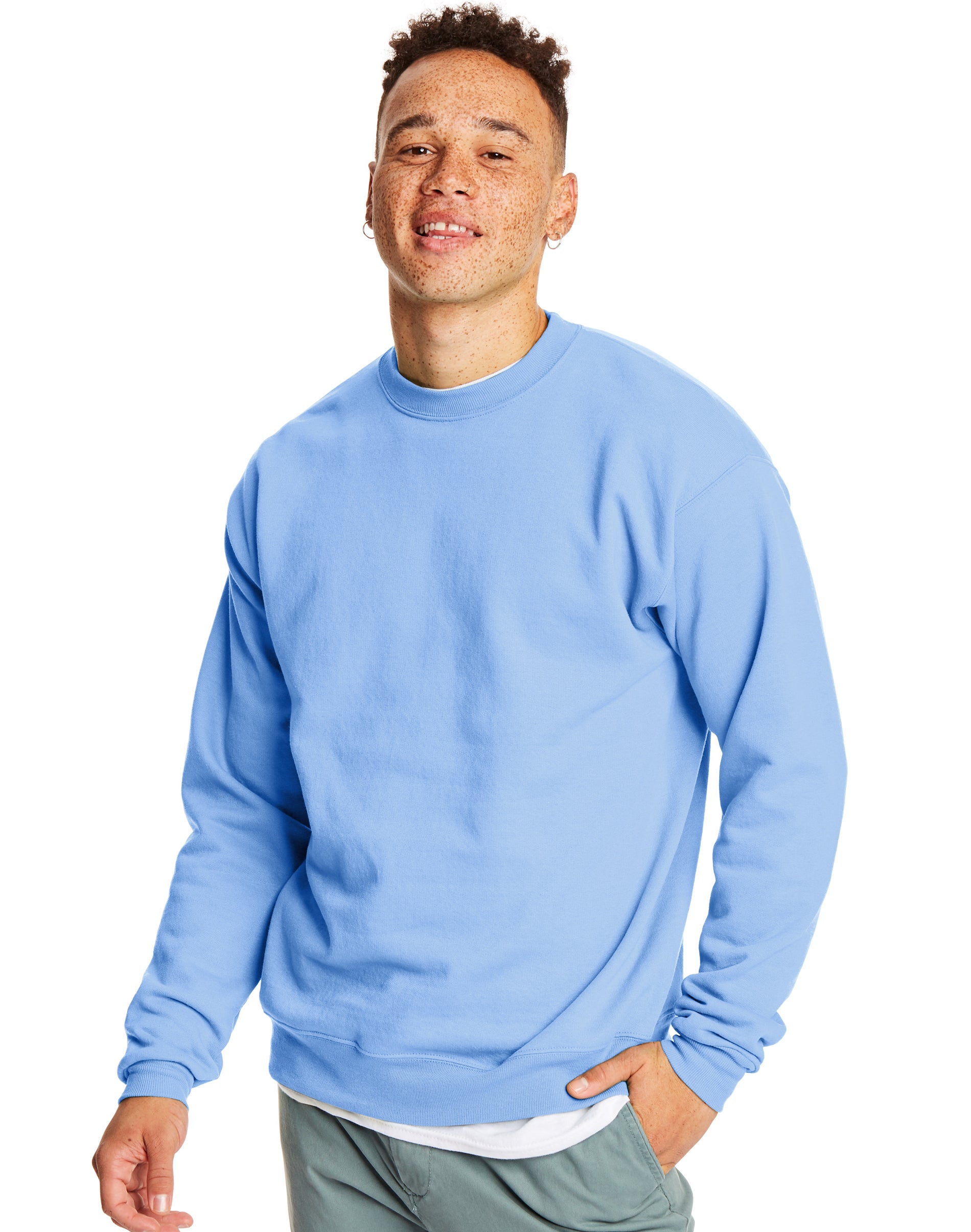 Hanes Herren EcoSmart Fleece Sweatshirt mit Rundhalsausschnitt - Bild 44 von 70