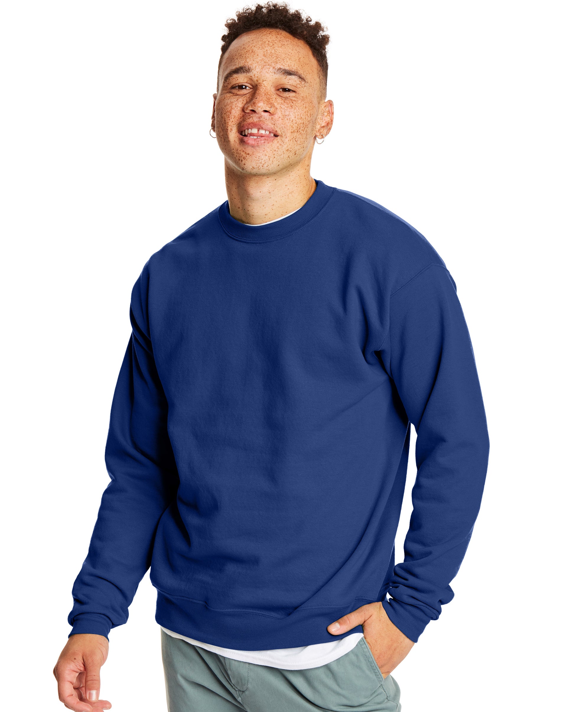 Hanes Herren EcoSmart Fleece Sweatshirt mit Rundhalsausschnitt - Bild 38 von 70