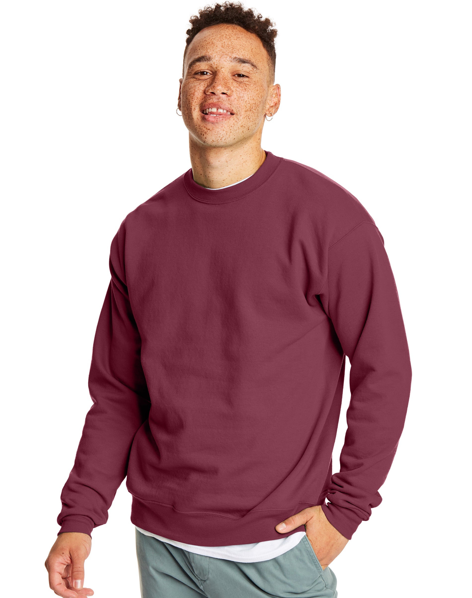 Hanes Herren EcoSmart Fleece Sweatshirt mit Rundhalsausschnitt - Bild 8 von 70