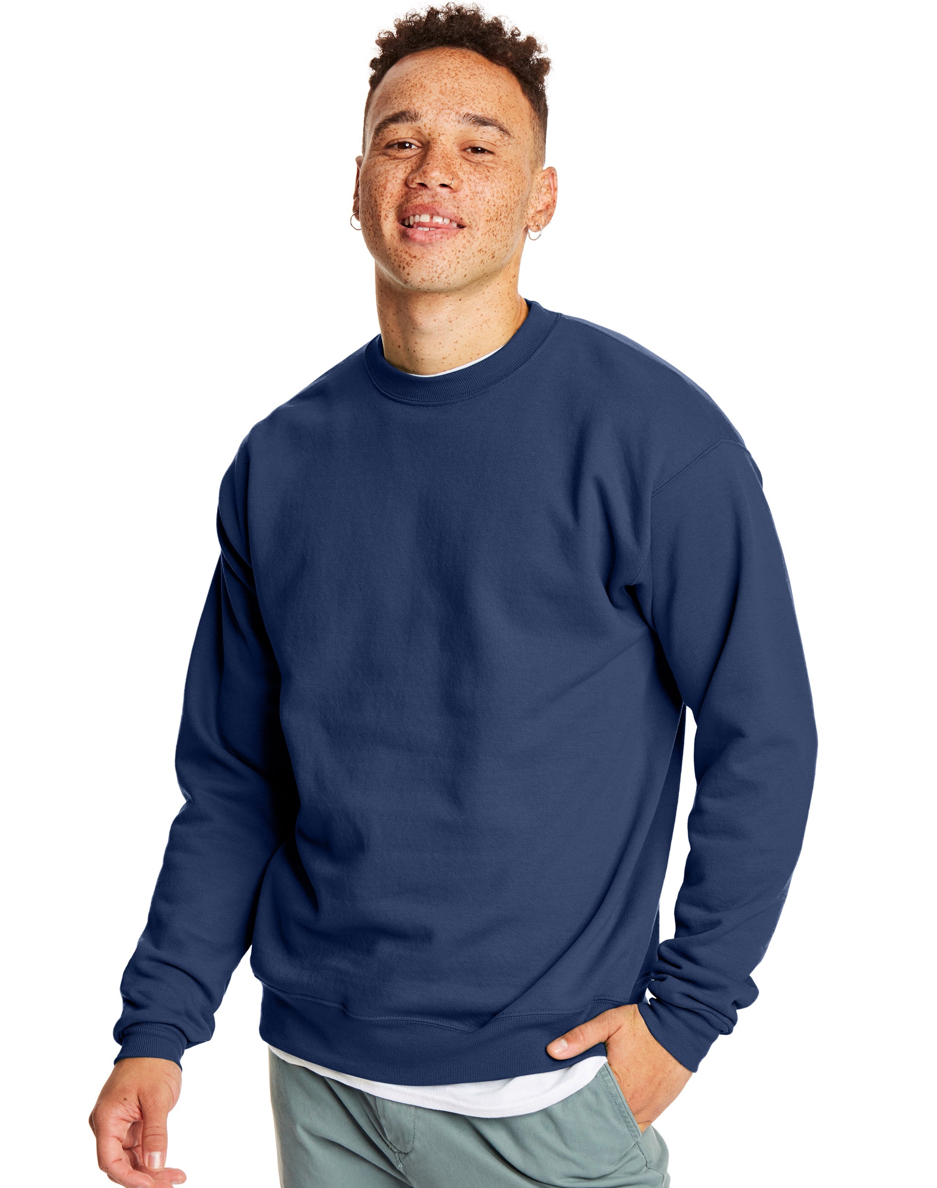 Hanes Herren EcoSmart Fleece Sweatshirt mit Rundhalsausschnitt - Bild 17 von 70